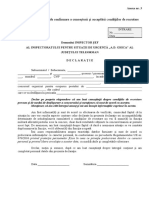 Anexa Nr. 3 - Declaratie de Confirmare A Cunoaşterii Şi Acceptării Condiţiilor de Recrutare PDF