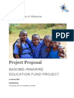 Project Proposal: Basome-Rwarire Education Fund Project