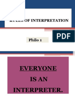 2 Rules of Interpretation