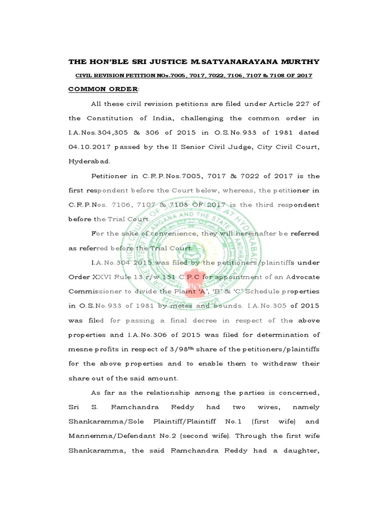 Mesne Profits PDF Lawsuit Damages