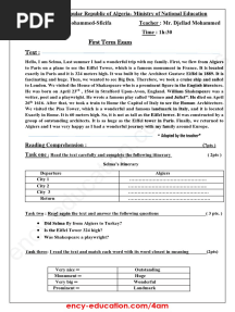 Ffirst Term Exam Text:: X X X X XX X