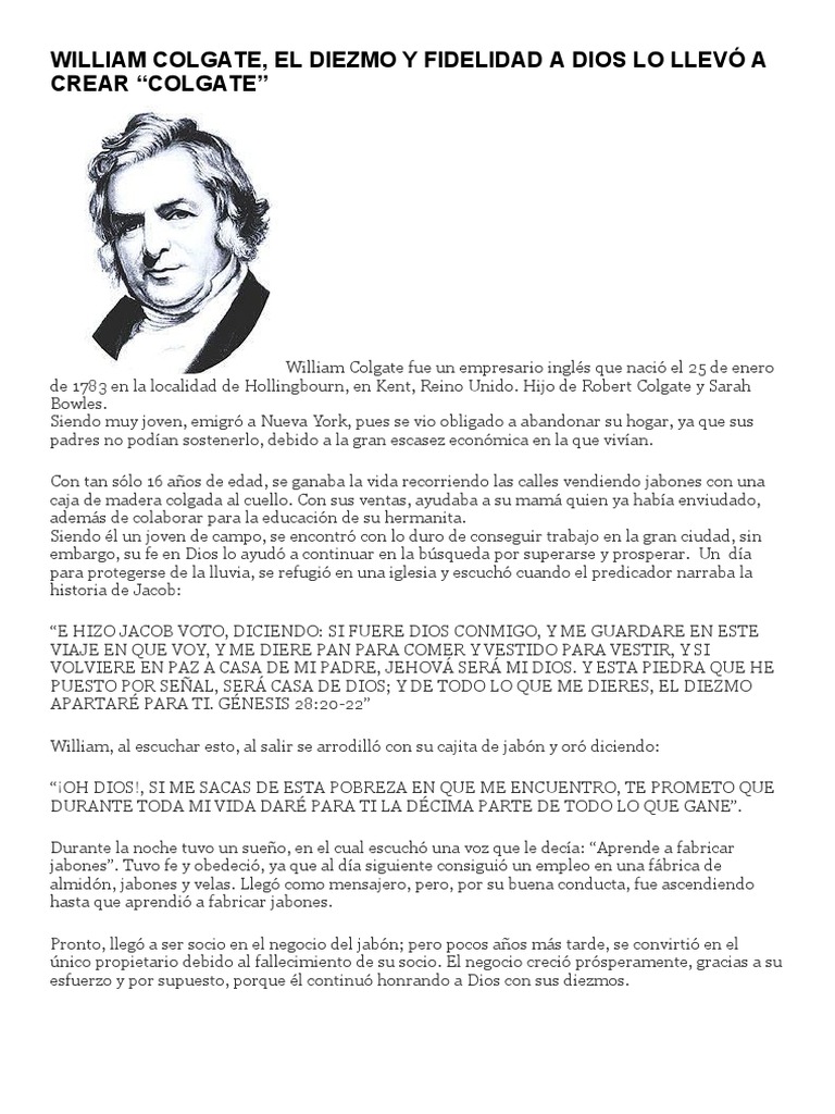 William Colgate | PDF | Religión y creencia