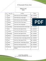 Price List Rasamala 2020 PDF
