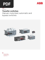 Transfer Switches: Manual, Motorized, Automatic and Bypass Switches