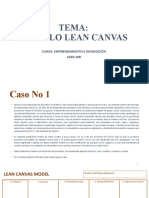 Ejercicios Modelos Lean Canvas