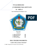 Laporan Hasil Osmosis Pada Kentang