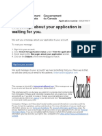 A Message About Your Application Is Waiting For You