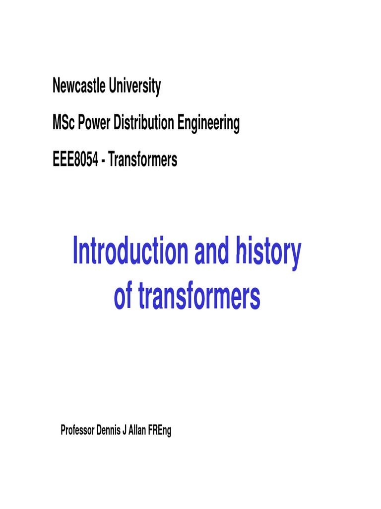 Msc Power Transformers Lecture Material Pdf Transformer