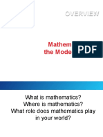 Mathematics in The Modern World