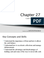Book - Ch27 Cash Management - 12e