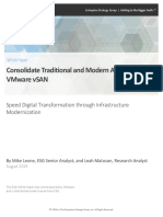 Consolidate Traditional and Modern Applications On Vmware Vsan