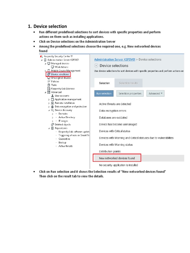 Device Selection and Custom Search Guide | PDF