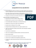 Powers & Tiltmans Survey Specifications