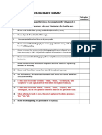 Checklist For Research Paper Format: Necessary Actions Tick When Completed