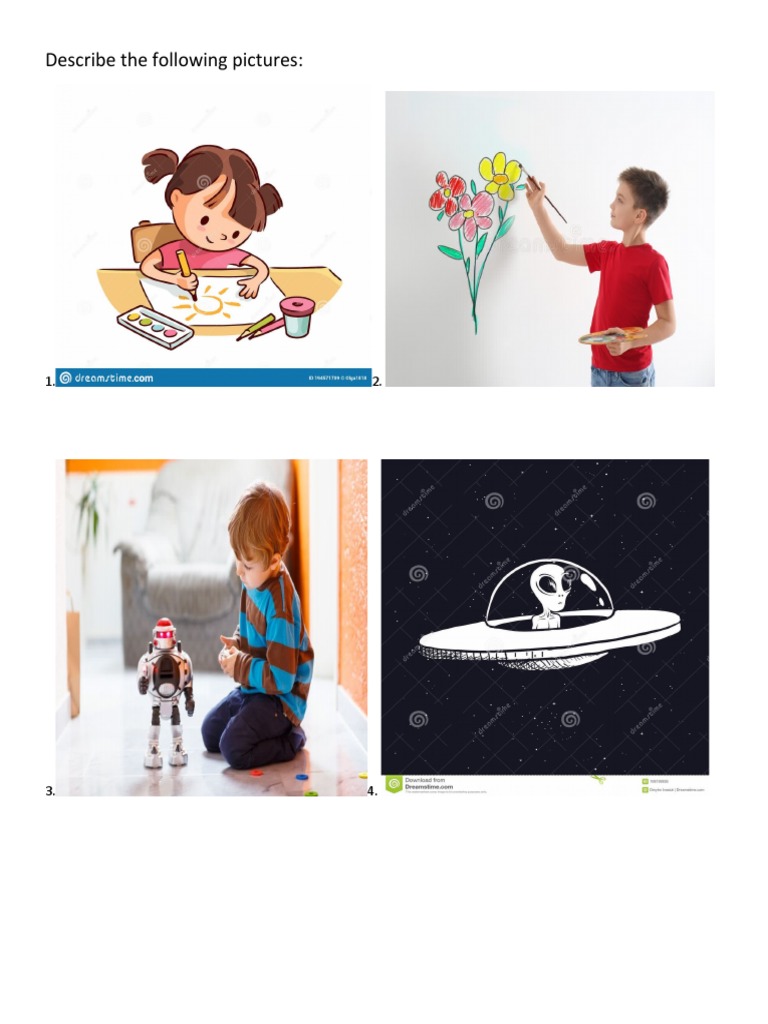 Picture Description and Unscramble | PDF
