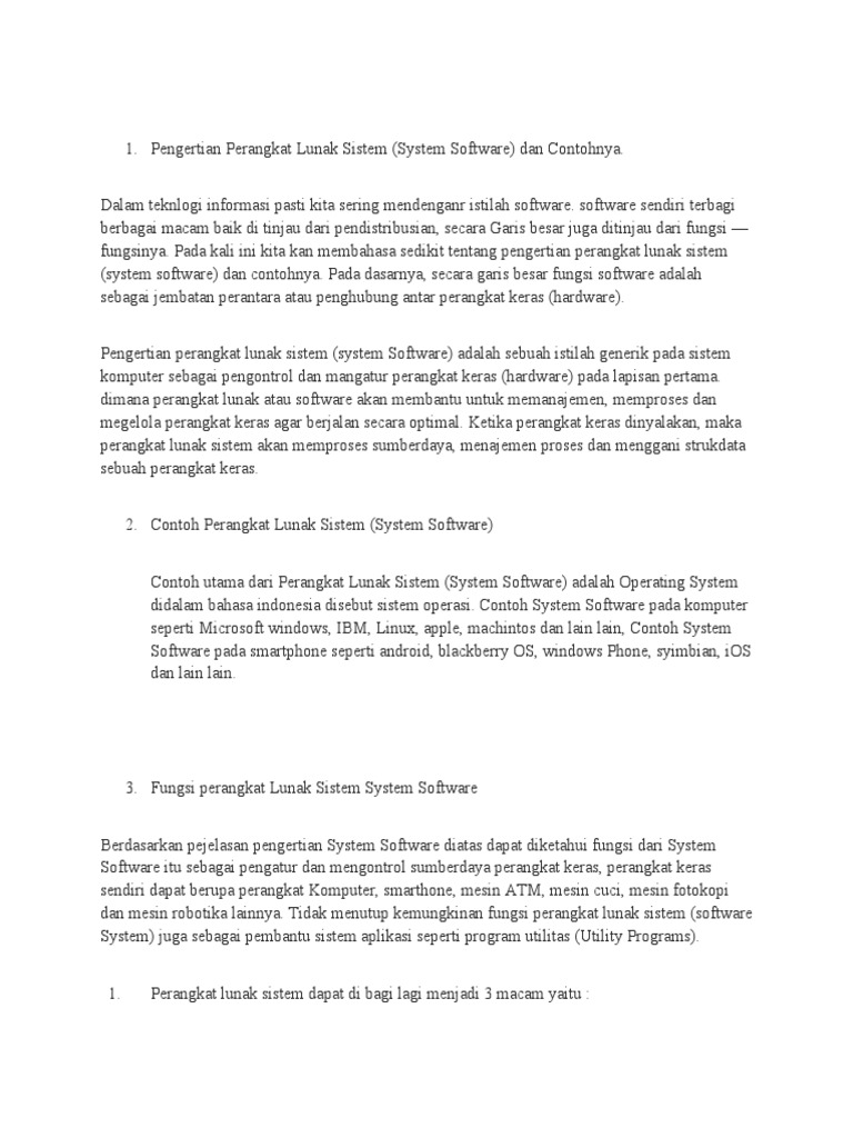 Perangkat Lunak Sistem Ti Pdf