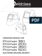 Promax 180 Promax 200 Promax 350 Promax 500: Operating Manual For