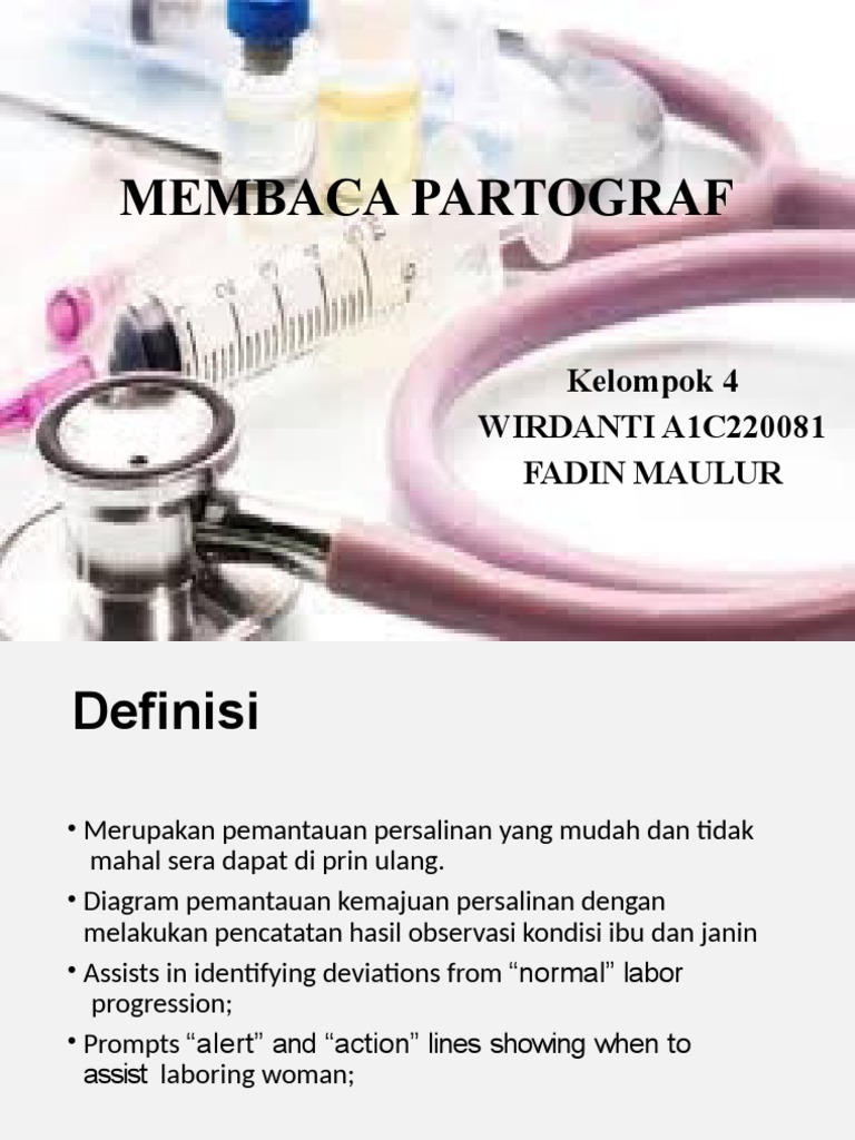 Membaca Partograf KLP 4 | PDF