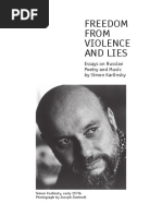 Freedom From Violence and Lies: Essays On Russian Poetry and Music ...
