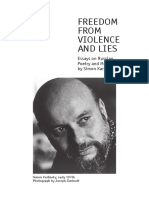 Freedom From Violence and Lies: Essays On Russian Poetry and Music by Simon Karlinsky