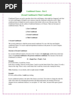 Conditional Clauses - Part 2 (Second Conditional & Third Conditional)