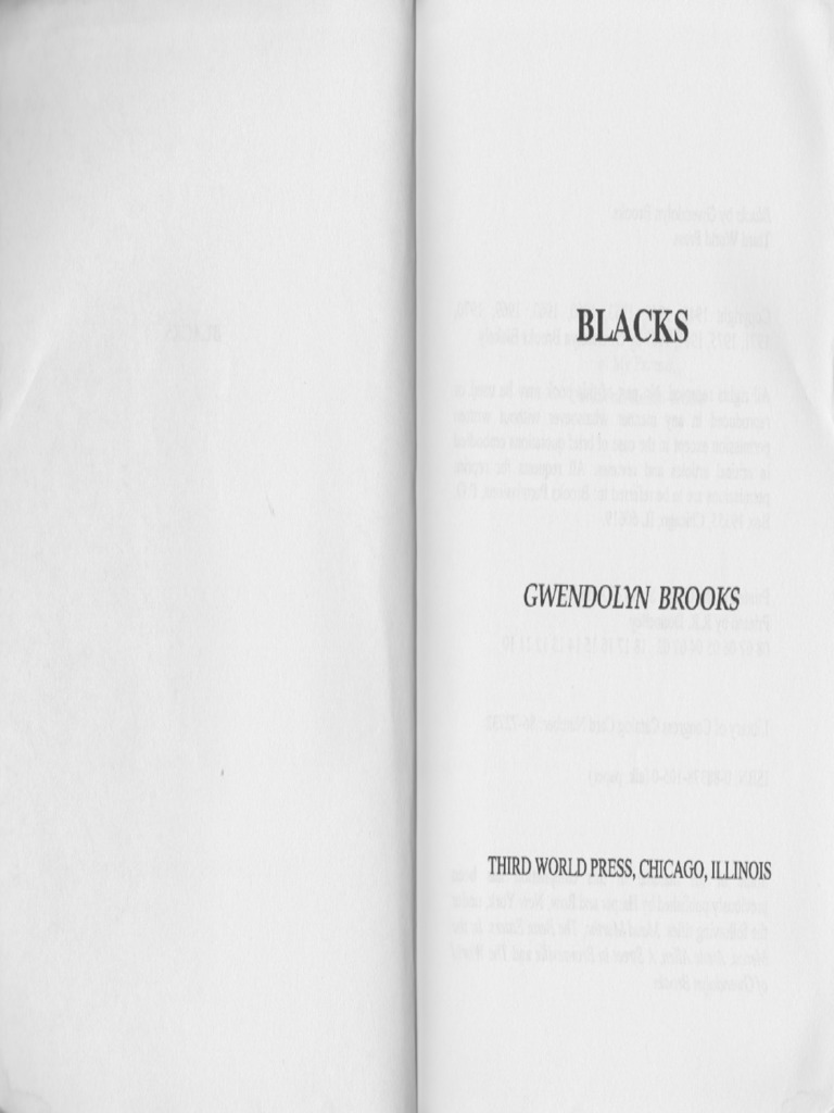 Gwendolyn Brooks, A Bronzeville Mother PDF