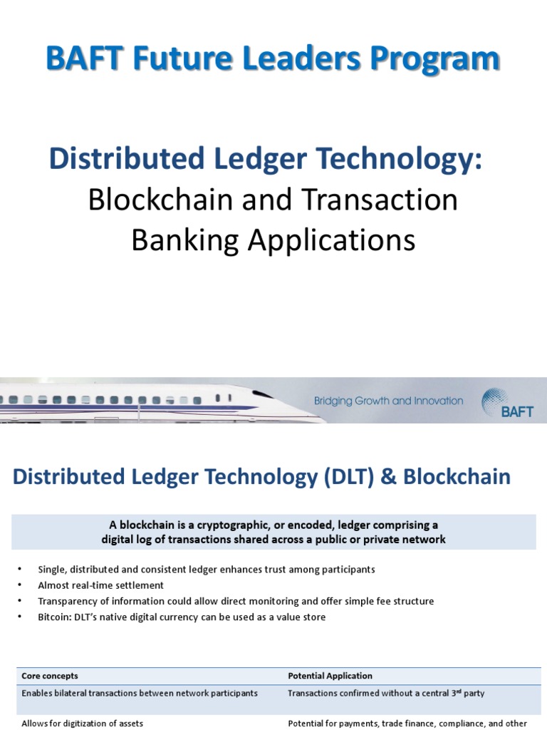 Blockchain in Banking: DLT Applications | PDF | Business | Economies