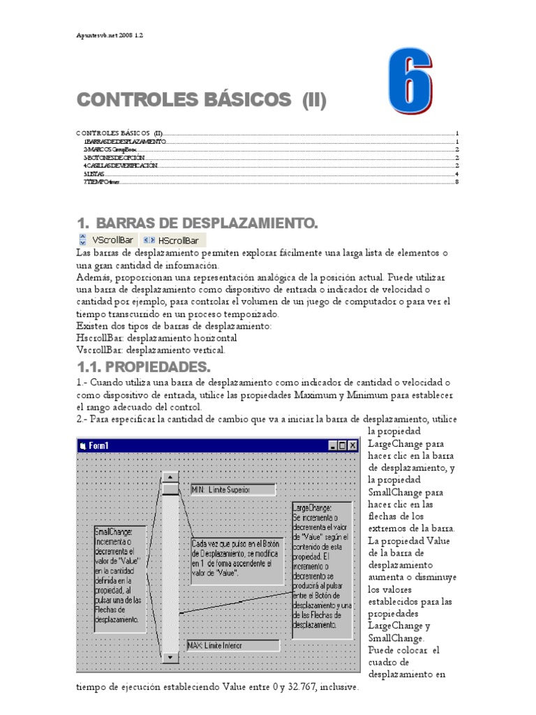 Visual Basic: CONTROLES BÁSICOS II | PDF | Básico | Point and Click