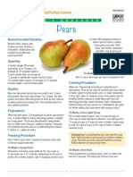 Preserving Pears Safely