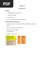 Chapter 5A Learning Curves: Objectives