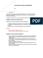 Structure Essai Argumente PDF