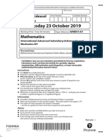 M1 Oct 2019 Ial QP PDF