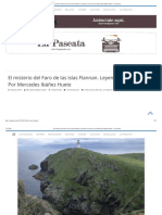 El Misterio Del Faro de Las Islas Flannan. Leyendas Escocesas. Por Mercedes Ibáñez Huete - La Paseata