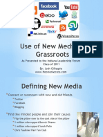 Indiana Leadership Forum New Media and The Grass Roots Presentation