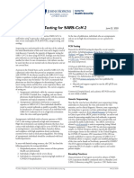 PCR Diagnostic Testing For Sars-Cov-2