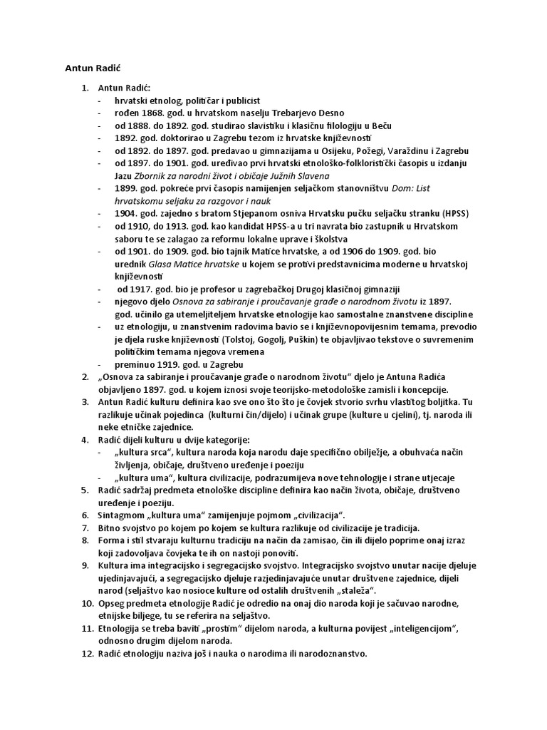 Antun Radić | PDF