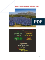 Daf Ditty Pesachim 41: Toldos Ha-Chama and Solar Power