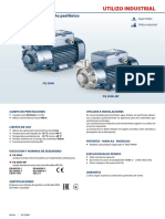 Catálogo electrobomba con rodete periférico PQ3000
