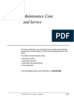 Maintenance, Care, and Service: ACUSON Cypress™ Operator's Manual