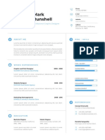 Minimalist CV Resume Template Vol. 48