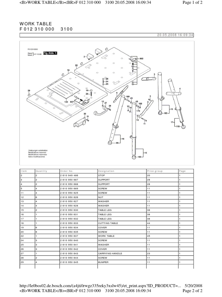 Skil Xbench Workstation Part List Manufactured Goods Machines