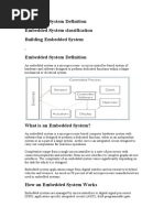 Embedded System Definition