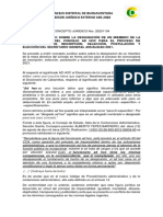 Concepto Designación 2o Vicepresidente Ad Hoc