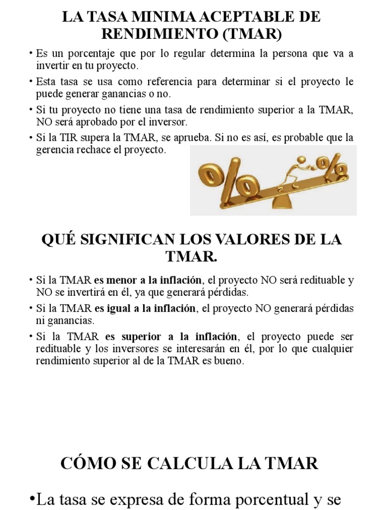 Cálculo y Significado de la TMAR | PDF