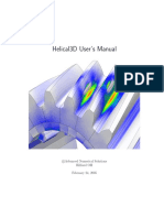 Helical3D User's Manual: Advanced Numerical Solutions