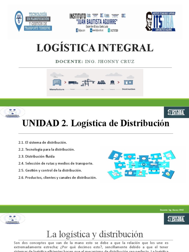 Logistica Integral Unidad 2 | PDF | Logística | Industrias