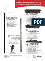 Power Distribution Units (PDU) : For AC Powering of Racks and Enclosures