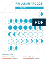 Calendario Lunar Agosto 2021 PDF