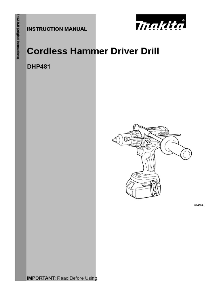 Comprehensive Instruction Manual for the Makita Cordless Hammer Driver