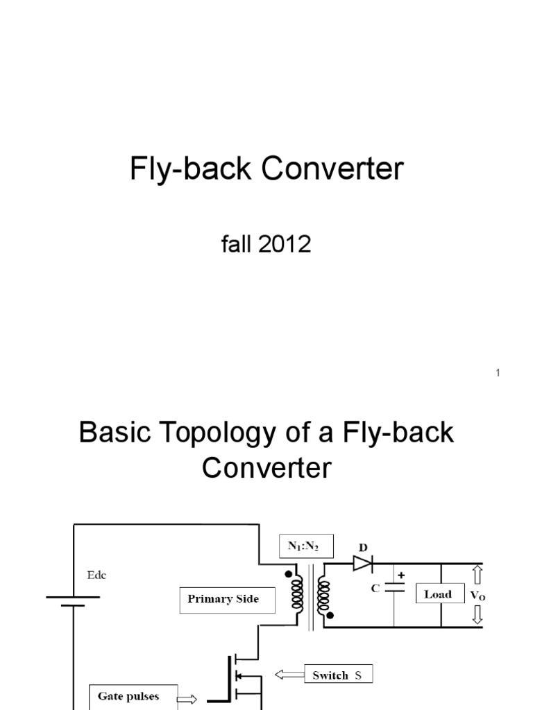 Fly Back Converter 2012 PDF | PDF